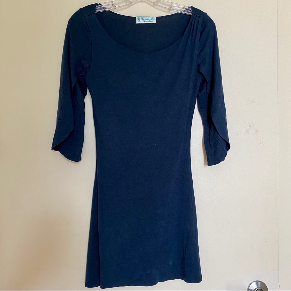 🎁 Fighting Eel 3/4 bell sleeve mini dress